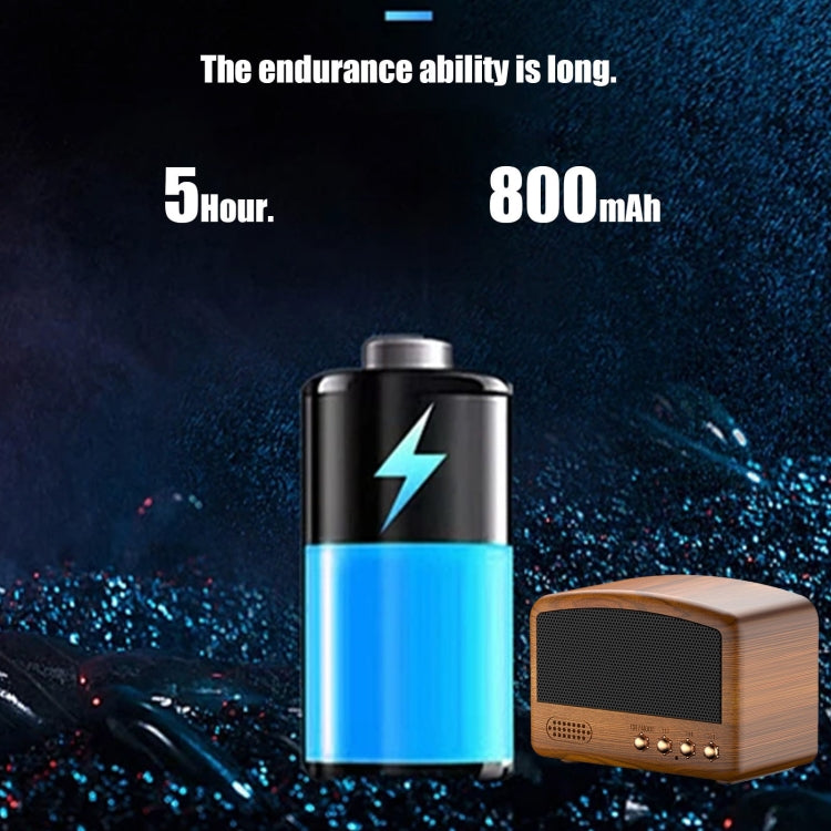 BT11-D Mini Card USB Flash Drive FM Radio Retro Wireless Bluetooth Speaker, Color: Blue - Mini Speaker by buy2fix | Online Shopping UK | buy2fix