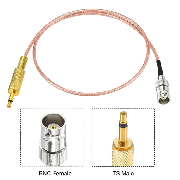 30cm BNC Female To 3.5mm Male Stereo Adapter Coaxial Power Audio RG316 Cable - Connectors by buy2fix | Online Shopping UK | buy2fix