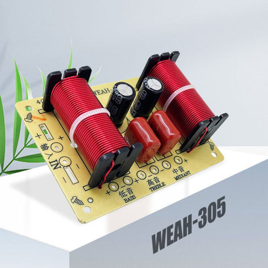 High Medium And Low 3-Way Audio Crossover Home Cinema Speaker Divider, Style: 305B Model by buy2fix