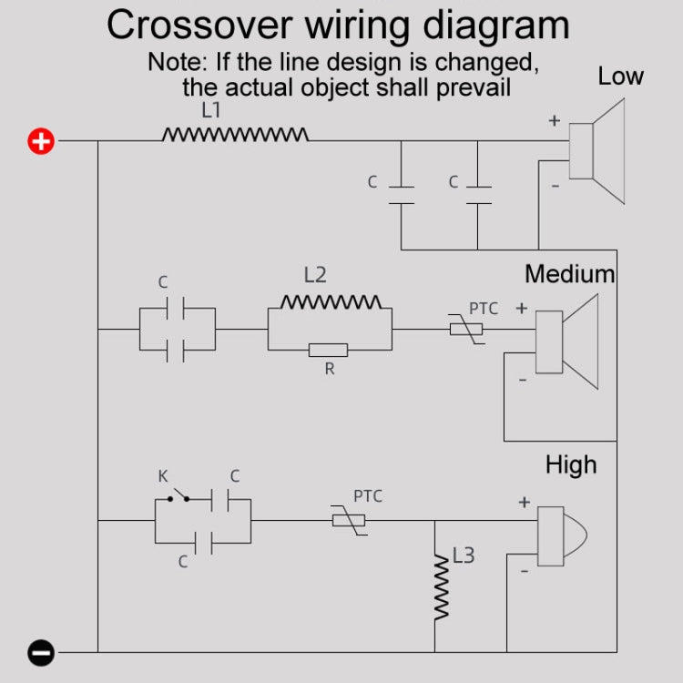 CW-3003 High Medium And Low 3-Way Audio Crossover Home Cinema Speaker Divider by buy2fix