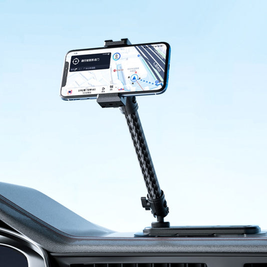 Car Phone Mount Extension Arm Double Jointed Swivel Adjustment Carbon Fiber Bracket Connecting Rod, Model: 140mm For 20mm Ball Head by buy2fix