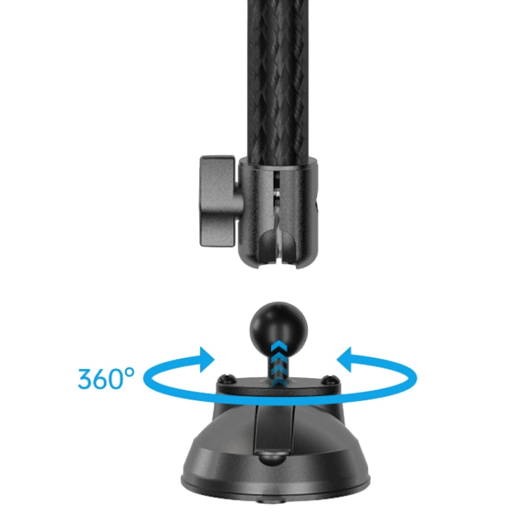 Telescopic Car Phone Mount Extension Arm Double Jointed Swivel Carbon Fiber Bracket Connecting Rod, Model: 235-335mm For 25.4mm Ball Head - Universal Car Holders by buy2fix | Online Shopping UK | buy2fix