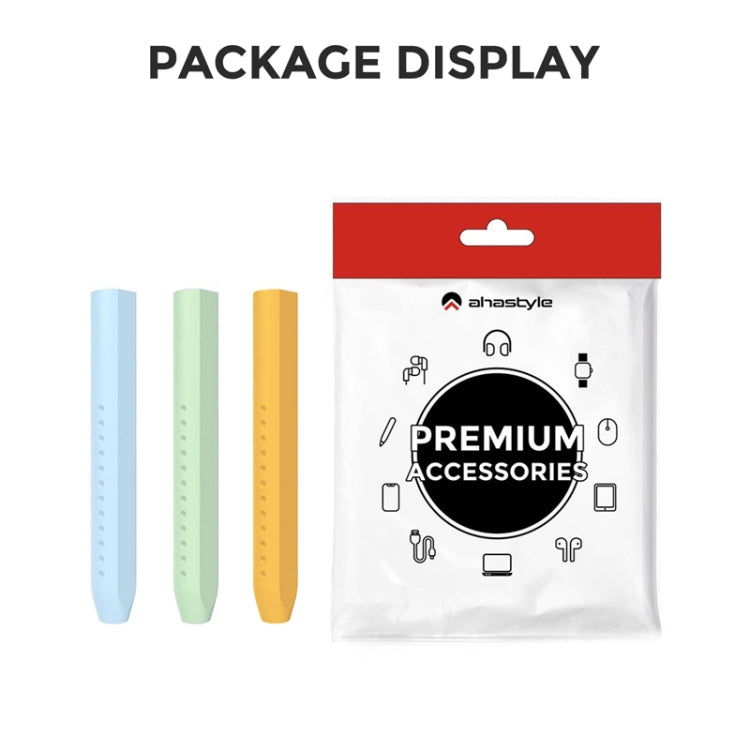 For Apple Pencil 1&2 AhaStyle PT182 Silicone Protective Grip Cover(Orange) by AhaStyle