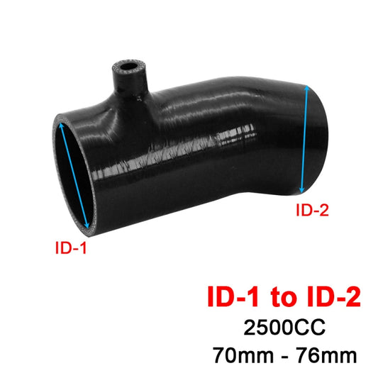 For Mazda 3 6 CX-4 Axela Atenza Intake Silicone Hose High Flow Cold Air Intake Pipe Turbo Intercooler, Specification: 2.5L-76-BK by buy2fix