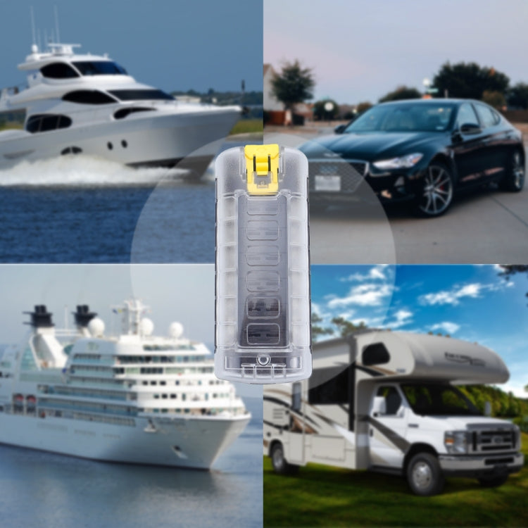 6-Way Plug-In Insulated Cover Fuse Box For Cars Yachts, Set: Enhanced Version A by buy2fix