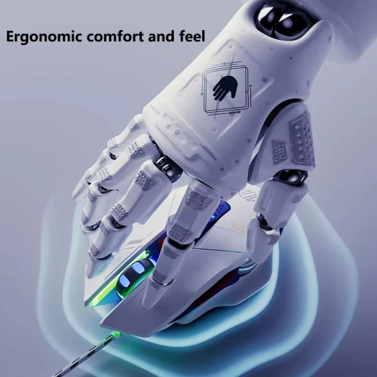 Inphic W9P Glowing Computer Gaming Wired Mouse(Silent Version) by Inphic