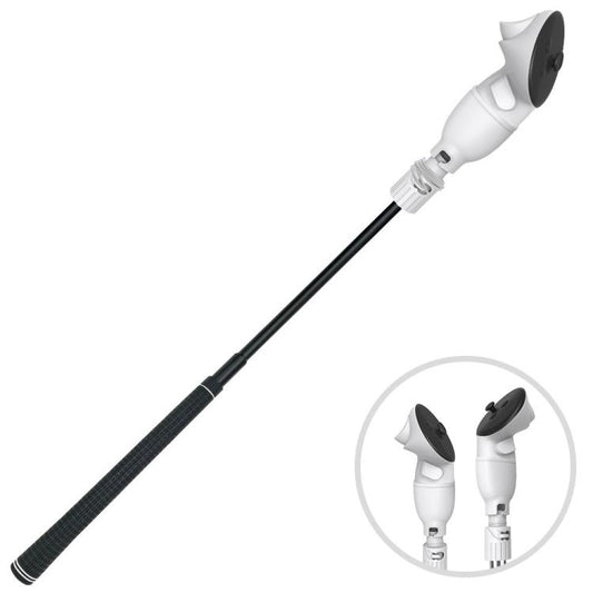 For Meta Quest 3S / 3 Controller Golf Club With Scale And Adjustable Length(White) - VR Accessories by buy2fix | Online Shopping UK | buy2fix