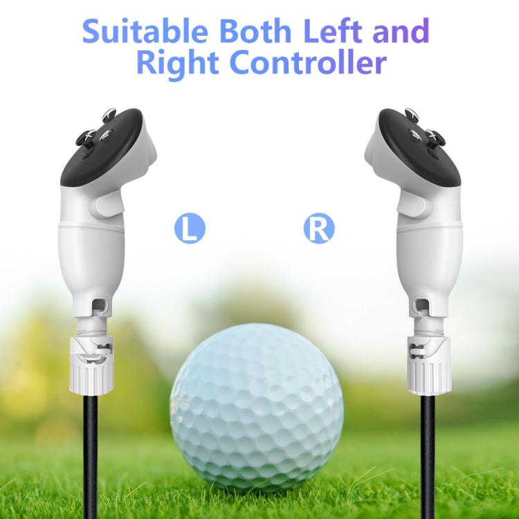For Meta Quest 3S / 3 Controller Golf Club With Scale And Adjustable Length(White) - VR Accessories by buy2fix | Online Shopping UK | buy2fix