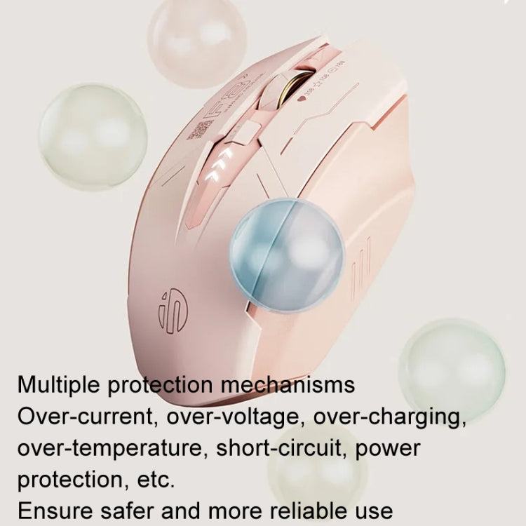 Inphic F8 2.4G Wireless Mute Charging Computer Gaming Mouse(Milk Tea Color) by Inphic