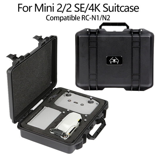 For DJI Mini 4K / Mini 2 SE / Mini 2 Suitcase Explosion-Proof Box Compatible With RC-N1 / N2(Black) by buy2fix