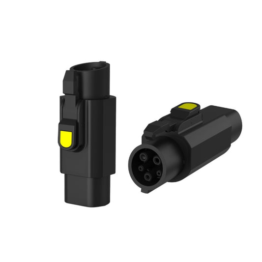 TYPE2-TYPE1 New Energy Vehicle Charging Station Adapter(Black) by buy2fix