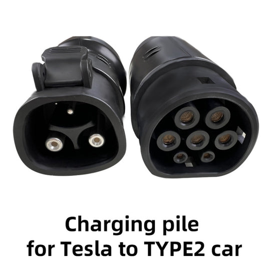 For Tesla-TYPE2 Electric Vehicle Charging Station Adapter Conversion Head(QYTZO-32-220V) by buy2fix