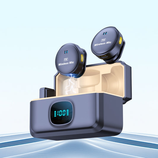 8 Pin Wireless Lavalier Button Microphone With Magnetic Suction & Back Clip Design by buy2fix