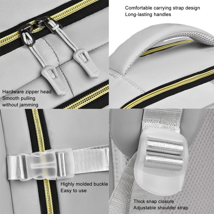 WEIXIER B717 Large Capacity Travel Shoulder Bag Simple Students Universal Schoolbag(Black) by WEIXIER