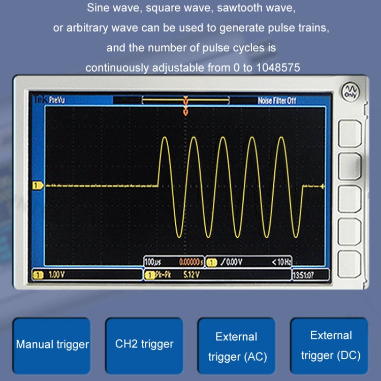 JUNTEK Programmable Dual-Channel DDS Function Arbitrary Waveform Signal Generator, Frequency: 60MHz(UK Plug) by buy2fix