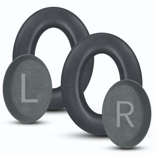 For BOSE QC45 1pair Headphone Sponge Earmuff Leather Cover(Titanium-color) by buy2fix