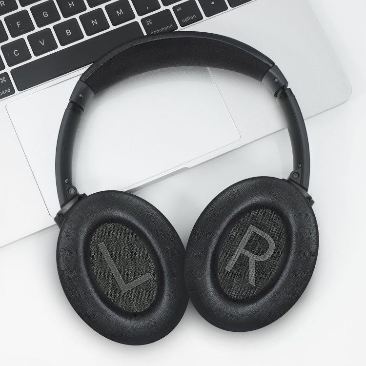 For BOSE QC45 1pair Headphone Sponge Earmuff Leather Cover(White) by buy2fix