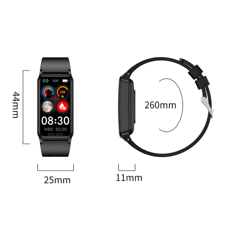 Uric Acid Blood Lipid Noninvasive Blood Sugar Heart Rate Oxygen Temperature Monitoring Smart Healthy Sports Bracelet(Blue) by buy2fix