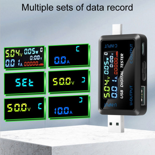 6527-Q Multifunctional Digital Voltage And Current Meter Portable Capacity Tester(USB+Type-C Port) - Current & Voltage Tester by buy2fix | Online Shopping UK | buy2fix