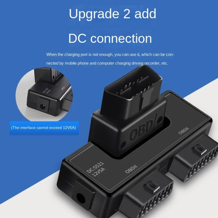 H015 OBD2 Automotive Universal 16Pin 1 To 2 Adapter by buy2fix