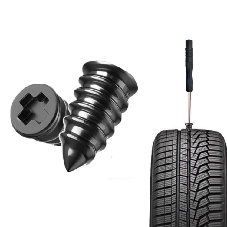 Electric Motorcycle Vacuum Tire Repair Nails, Set: 20pcs Large + Screwdriver by buy2fix