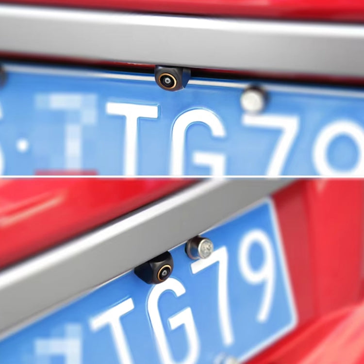 Car Universal HD Night Vision Rear View Reversing Three-Control Fisheye Camera, Style: AHD720P Straw Hat by buy2fix