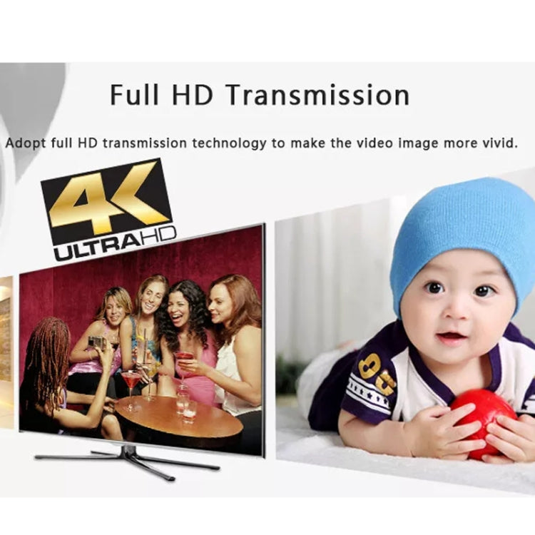 HDMI To RJ45 Single Ethernet Cable 100m Extender 4K HD Cable Signal Amplifier UK Plug(Black) by buy2fix