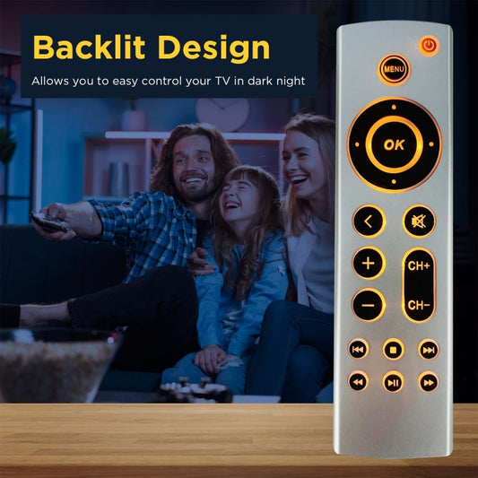 For Apple TV Remote Control 4K / HD A2169 A1842 A1625 Backlight Style Without Voice by buy2fix