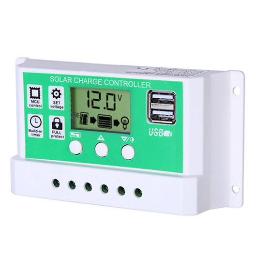 40A 12V PWM Solar Cell Panel Charger Controller Lithium-ion Lead-acid Battery Solar Controller by buy2fix