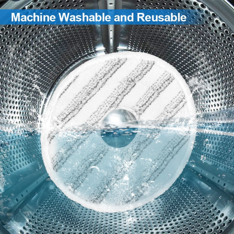 For Vileda Spin & Clean Mop Refill Pad Round Microfiber Replacement Cloth Cover(Red) by buy2fix