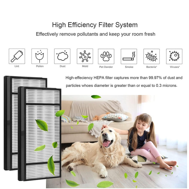 For Honeywell HRF-H1 HRF-H2 HPA050 Air Purifier 2pcs /Pack Filter Replacement Parts by buy2fix