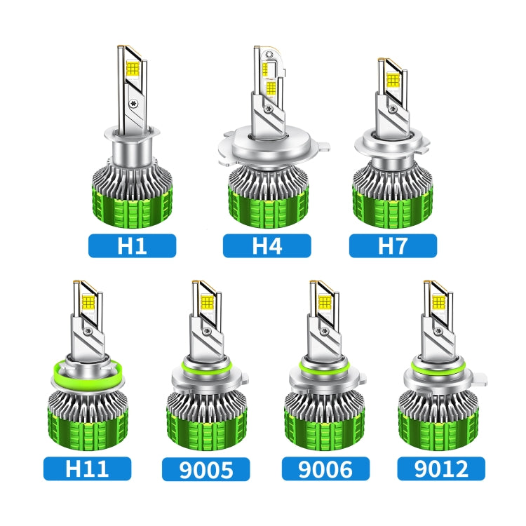 Pair 100W LED Double Copper Tube Aluminum Alloy Waterproof Car Headlight, Bulb: H1 - LED Headlamps by buy2fix | Online Shopping UK | buy2fix