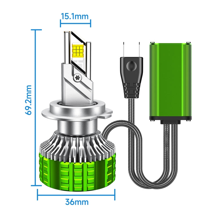Pair 100W LED Double Copper Tube Aluminum Alloy Waterproof Car Headlight, Bulb: 9005 - LED Headlamps by buy2fix | Online Shopping UK | buy2fix