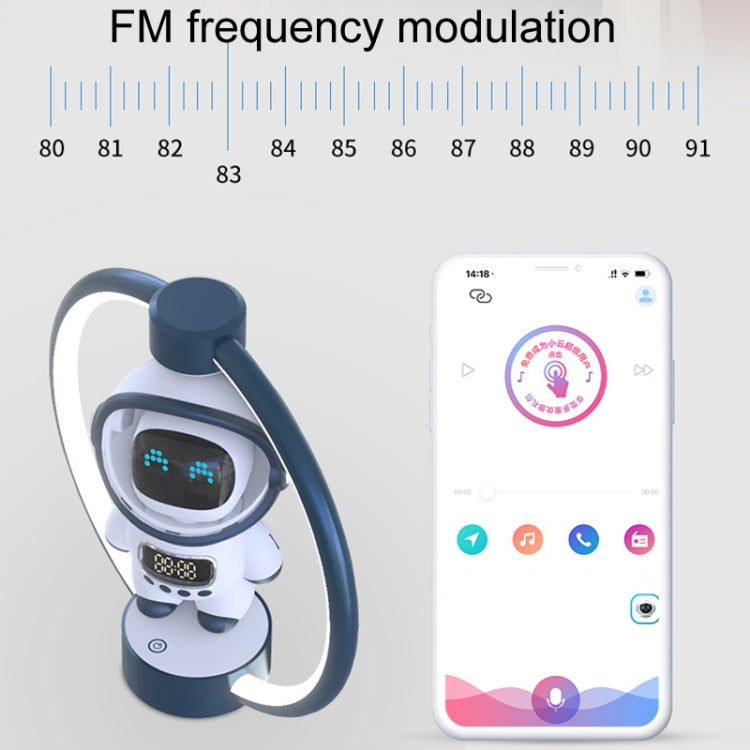 Magnetic Levitation Astronaut Intelligent Voice Bluetooth Speaker(Pink) - Desktop Speaker by buy2fix | Online Shopping UK | buy2fix