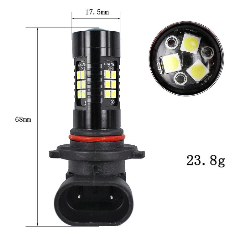 1pair Automotive High-power LED White Light Fog Lamp(9006) - Fog / Driving Lights by buy2fix | Online Shopping UK | buy2fix