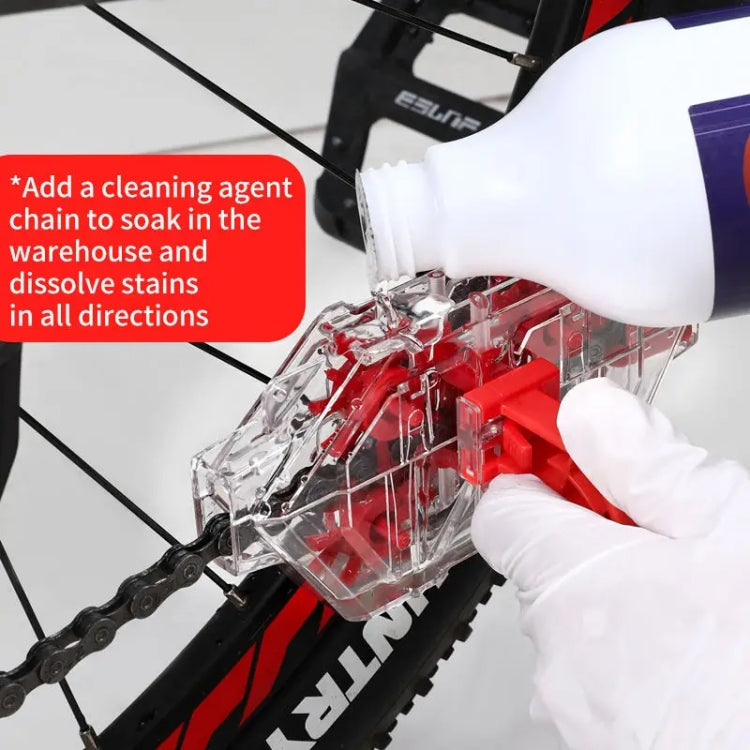 Bicycle Chain Cleaner Visual Immersion Chain Cleaner Brush Road Bike Cleaning Tool(Transparent) - Maintenance tools by buy2fix | Online Shopping UK | buy2fix