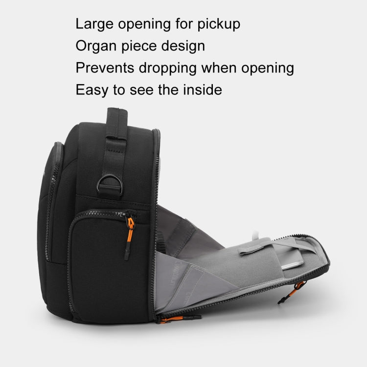 Cwatcun D140 Shoulder Crossbody Camera Storage Bag Shockproof Dropproof Leisure Outdoor Small Bag, Color: Large Black - Strap Satchel by Cwatcun | Online Shopping UK | buy2fix