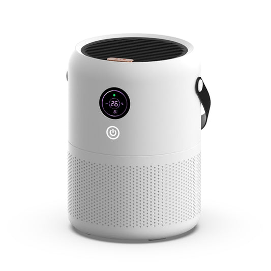 HX830 Smart Digital Display UV Ultraviolet Sterilization Desktop Negative Ion Air Purifier(White) by buy2fix