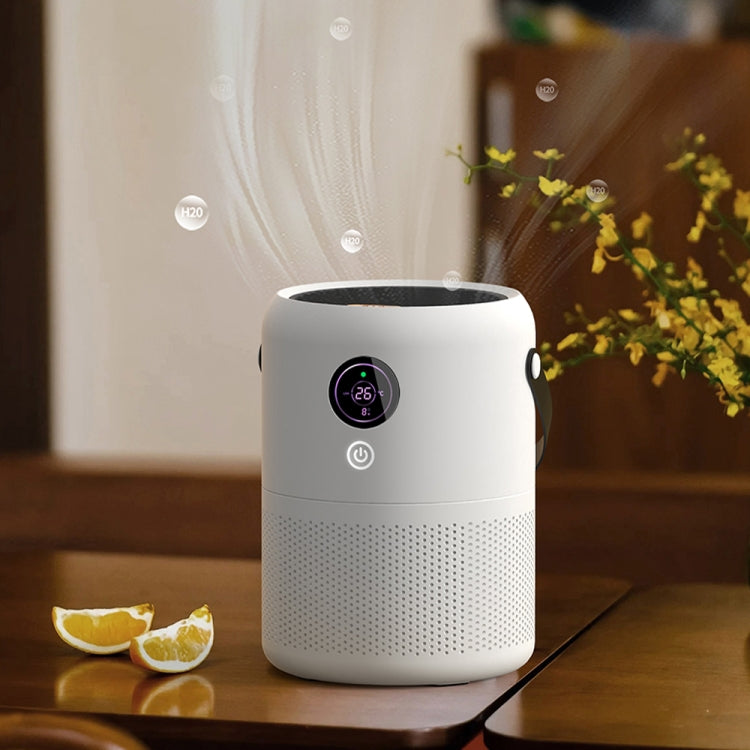 HX830 Smart Digital Display UV Ultraviolet Sterilization Desktop Negative Ion Air Purifier(White) by buy2fix