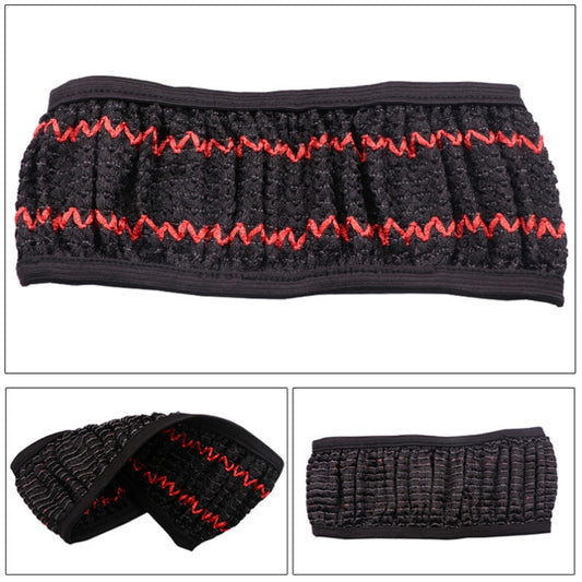 Universal Car Steering Wheel Ice Silk Non-slip Breathable Protective Cover(Red Black) by buy2fix