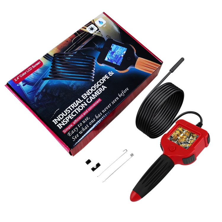 2.4 inch Screen Fuel Tank Inspection Night Vision 8mm Endoscope, Length: 3m Hard Wire by buy2fix