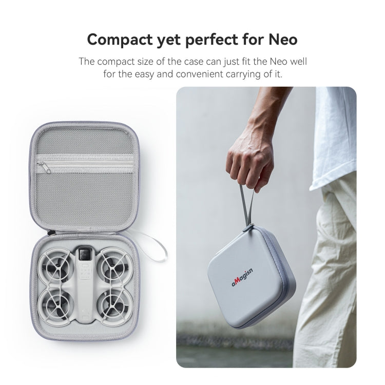 For DJI Neo aMagisn Standard Storage Bag Carrying Case(White) - Cases & Bags by aMagisn | Online Shopping UK | buy2fix
