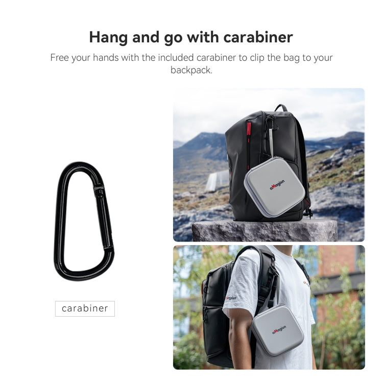 For DJI Neo aMagisn Standard Storage Bag Carrying Case(White) - Cases & Bags by aMagisn | Online Shopping UK | buy2fix