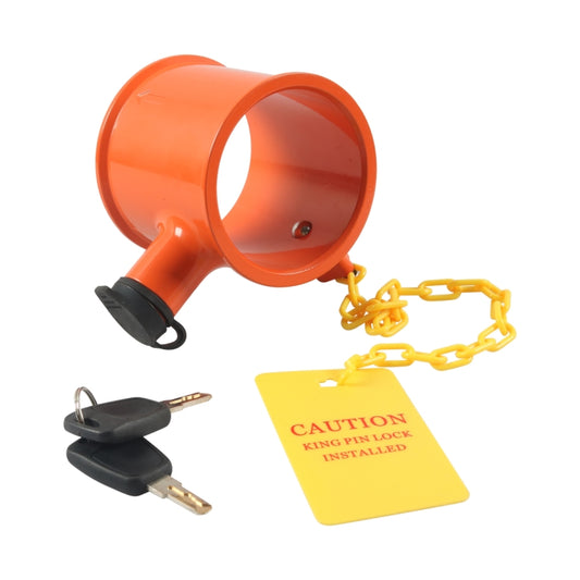 Semi-trailer RV Cylindrical Anti-theft Trailer Lock With Warning Sign by buy2fix