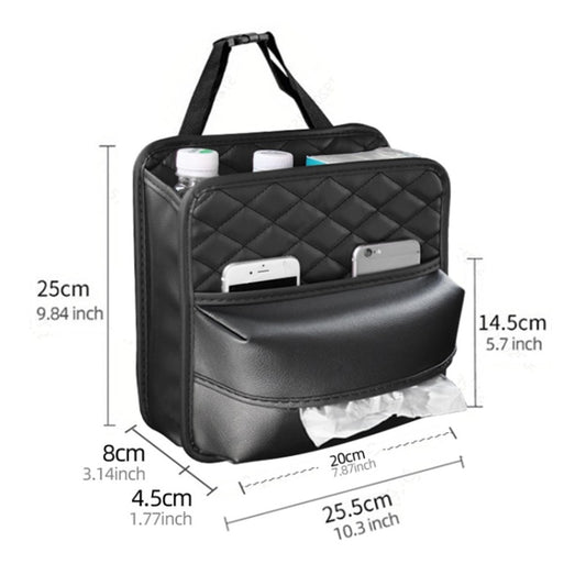 2 In 1 Car Seat Back Storage Hanging Tissue Bag, Style: Standard by buy2fix