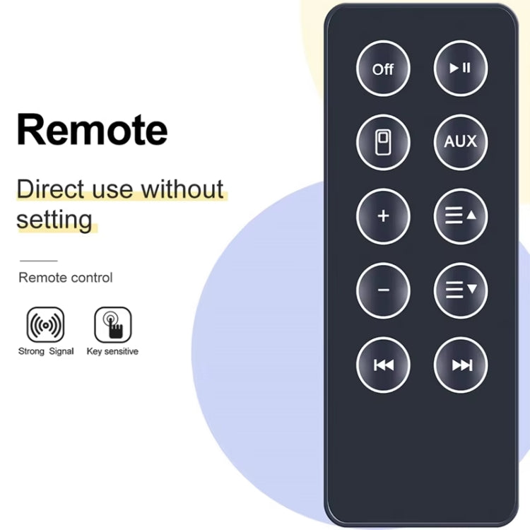 For BOSE SD10 Bluetooth Speaker Remote Control Replacement Parts(Black) - Other Accessories by buy2fix | Online Shopping UK | buy2fix