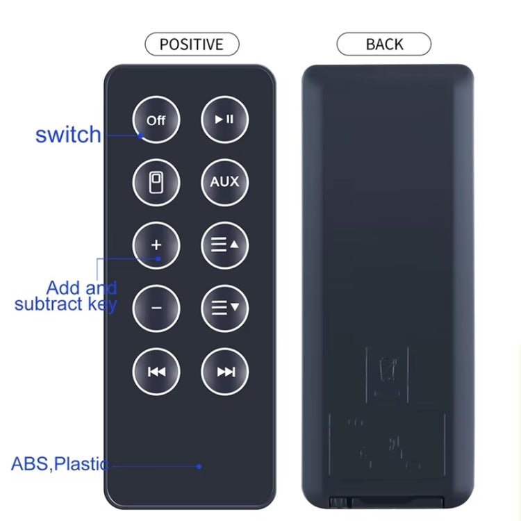 For BOSE SD10 Bluetooth Speaker Remote Control Replacement Parts(Black) - Other Accessories by buy2fix | Online Shopping UK | buy2fix