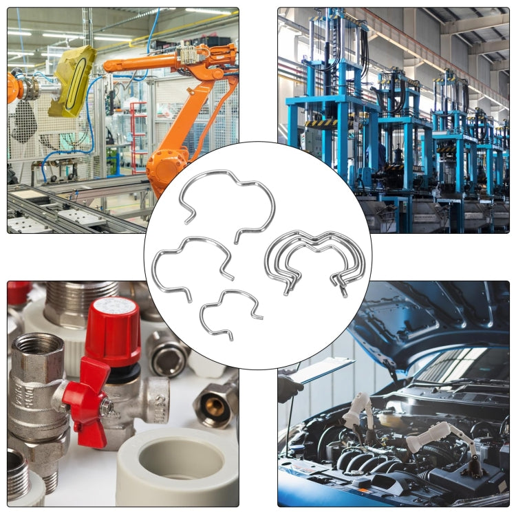 18pcs /Set Quick Connector Clip Transmission Cooler Wire Clip(Silver) by buy2fix