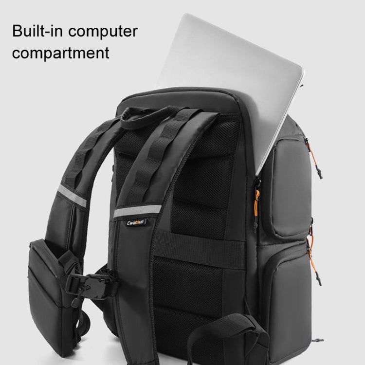 Cwatcun D132 DSLR Camera Backpack Hard-shell Crashproof Waterproof Decompression Shoulder Photo Bag, Color: 1st Generation Large Black - Backpack by Cwatcun | Online Shopping UK | buy2fix