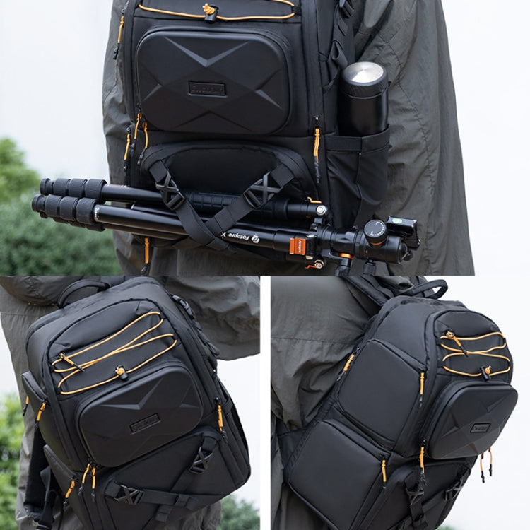 Cwatcun D132 DSLR Camera Backpack Hard-shell Crashproof Waterproof Decompression Shoulder Photo Bag, Color: 1st Generation Large Black - Backpack by Cwatcun | Online Shopping UK | buy2fix